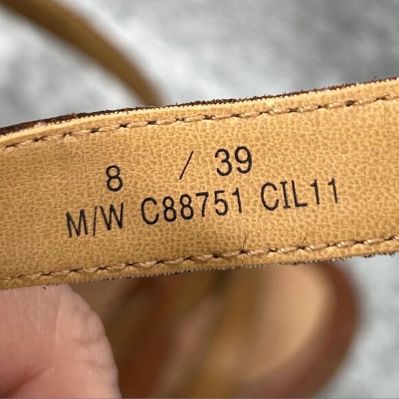 b.o.c. Born Concepts Brown Slingback Strappy Leather Sandals Size 8 - Picture 12 of 13